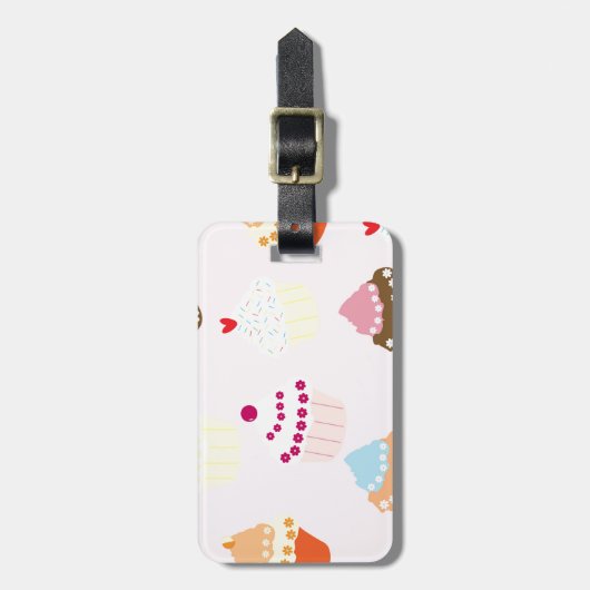 Cupcakes Gepäckanhänger (Vorderseite vertikal)