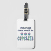 Cupcakes Gepäckanhänger (Vorderseite Vertikal)