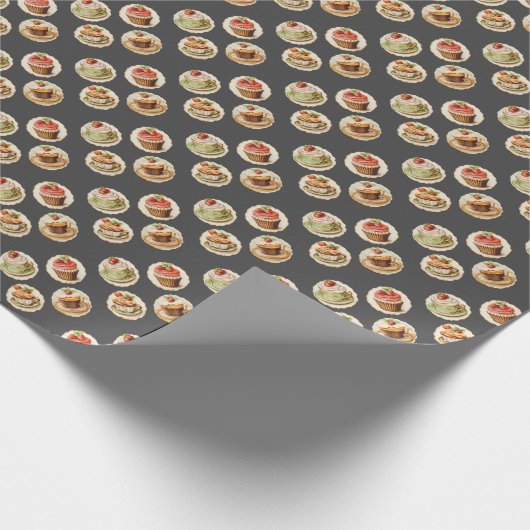 Cupcakes Geschenkpapier (Ecke)