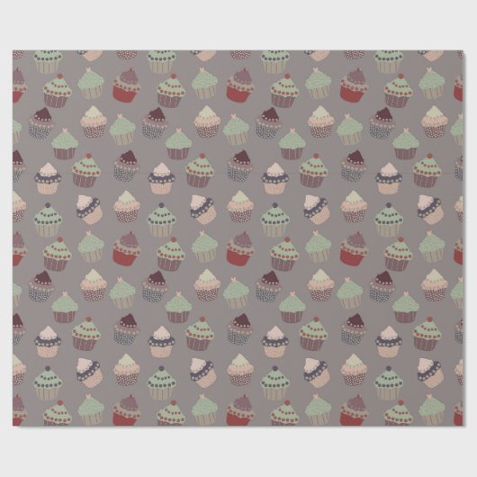 Cupcakes Geschenkpapier (Flach)