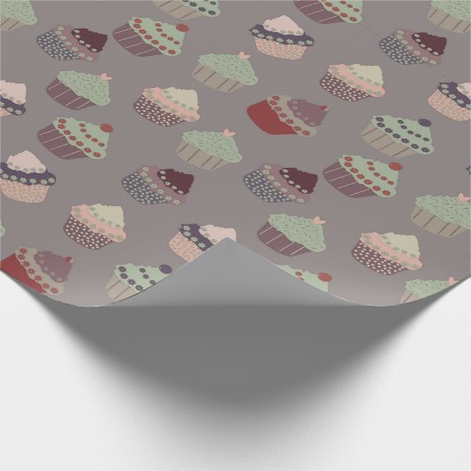 Cupcakes Geschenkpapier (Ecke)