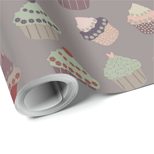 Cupcakes Geschenkpapier (Rolleneckpunkt)