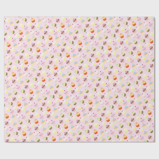 Cupcakes Geschenkpapier (Flach)