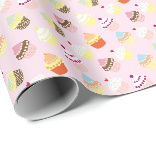 Cupcakes Geschenkpapier (Rolleneckpunkt)