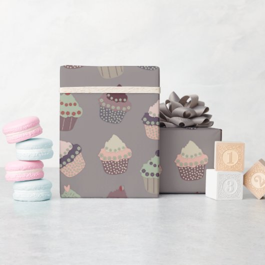 Cupcakes Geschenkpapier (Babyparty)