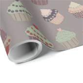 Cupcakes Geschenkpapier (Rolleneckpunkt)