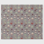 Cupcakes Geschenkpapier (Flach)