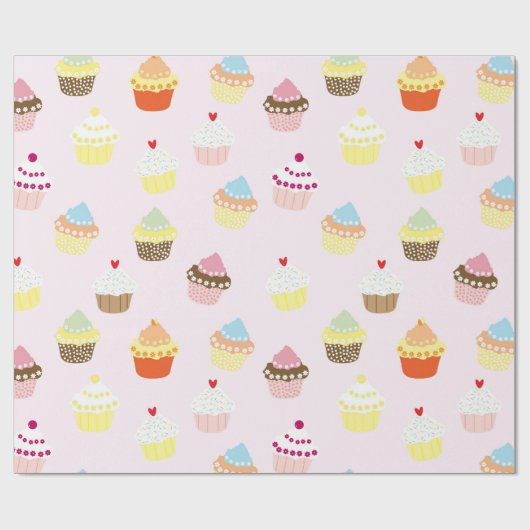 Cupcakes Geschenkpapier (Flach)