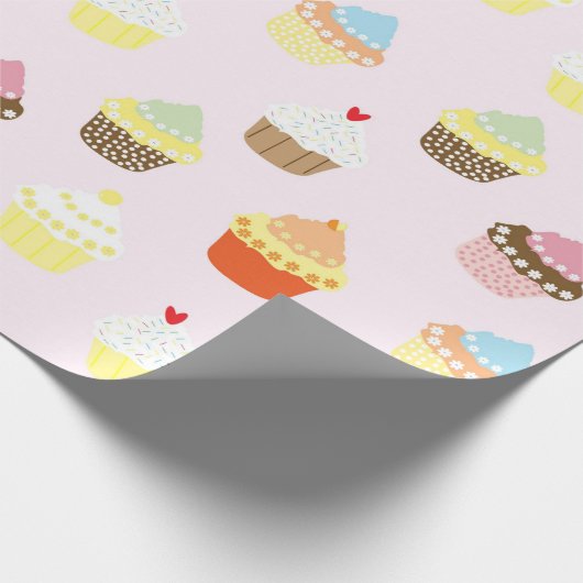 Cupcakes Geschenkpapier (Ecke)