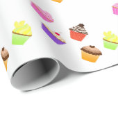 Cupcakes Geschenkpapier (Rolleneckpunkt)