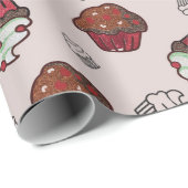 Cupcakes Geschenkpapier (Rolleneckpunkt)