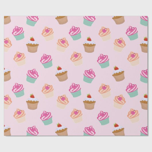 Cupcakes Geschenkpapier (Flach)