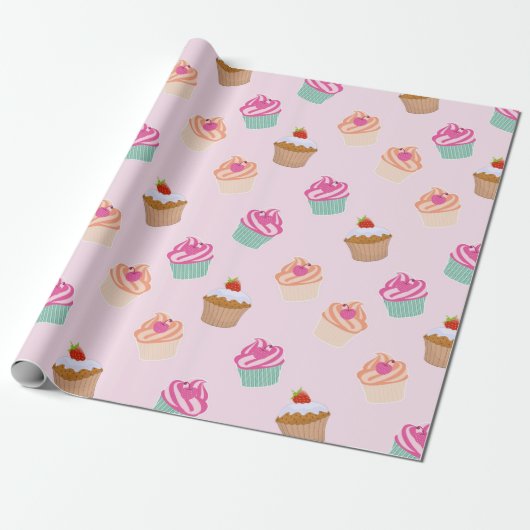Cupcakes Geschenkpapier (Ungerollt)