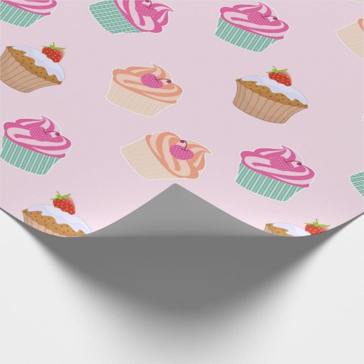 Cupcakes Geschenkpapier (Ecke)