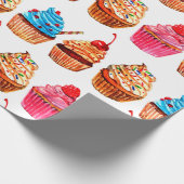 Cupcakes Geschenkpapier (Ecke)
