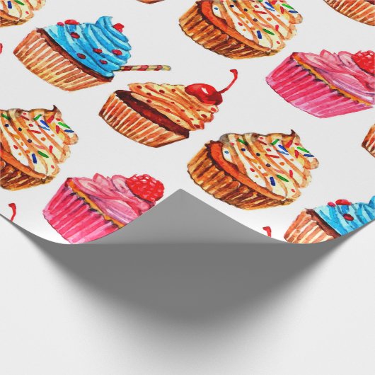 Cupcakes Geschenkpapier (Ecke)