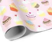 Cupcakes Geschenkpapier (Rolleneckpunkt)