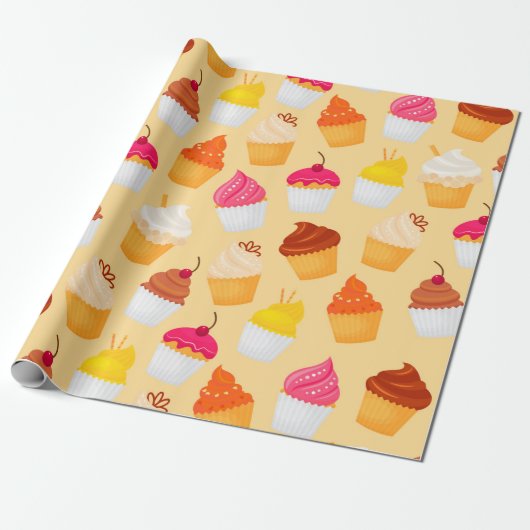 Cupcakes Geschenkpapier (Ungerollt)