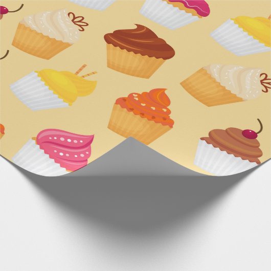 Cupcakes Geschenkpapier (Ecke)