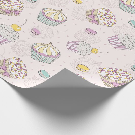 Cupcakes Geschenkpapier (Ecke)