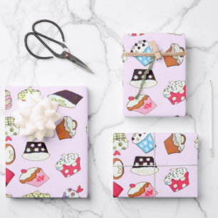 Cupcakes Geschenkpapier Set