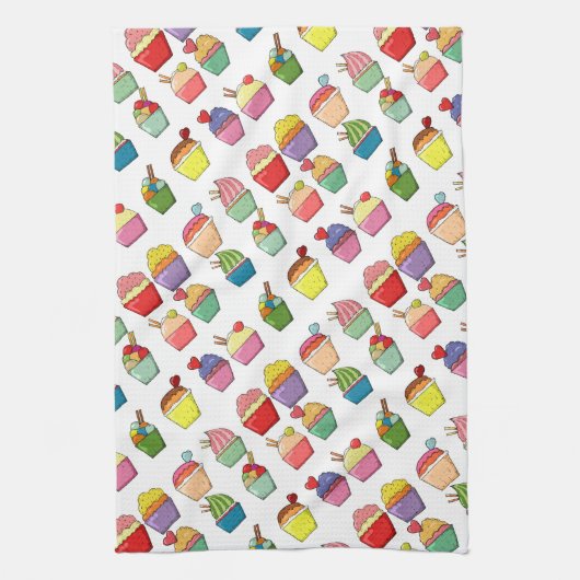 Cupcakes Geschirrtuch (Vertikal)