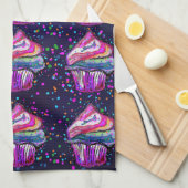 Cupcakes Geschirrtuch (Viertel Falte)