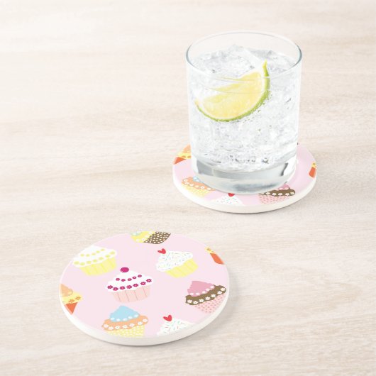 Cupcakes Getränkeuntersetzer (Seite)