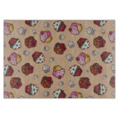 Cupcakes Graphic Background Schneidebrett (Vorderseite)