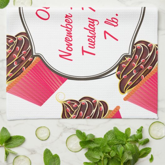 Cupcakes Handtuch (Gefaltet)