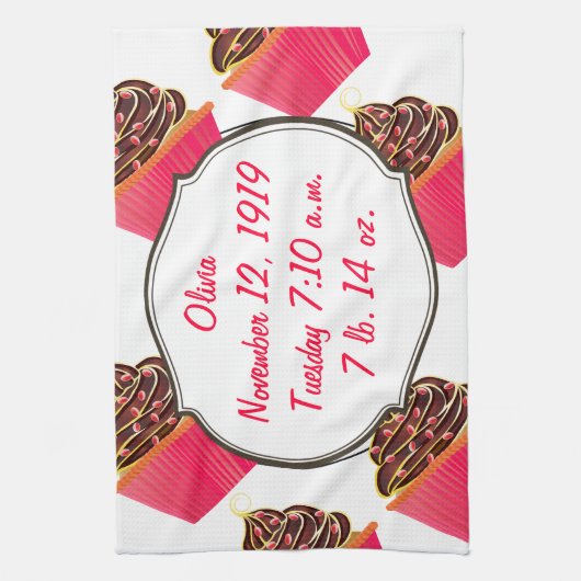 Cupcakes Handtuch (Vertikal)