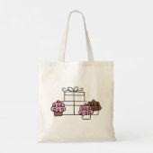 Cupcakes Illustration Tote Bag Tragetasche (Rückseite)