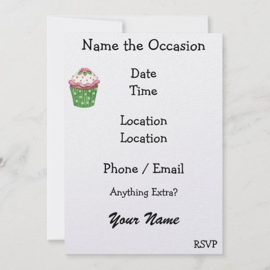 Cupcakes irgendjemand? - SRF Einladung (Rückseite)