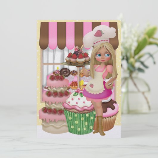 Cupcakes irgendjemand? - SRF Einladung (Stehend Vorderseite)