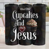Cupcakes, Jesus, Süße Hingabe Thermosbecher