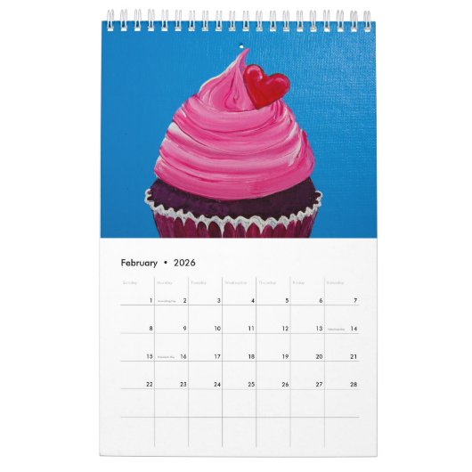 Cupcakes-Kalender Kalender (Feb 2026)