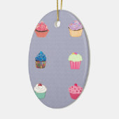 Cupcakes Keramik Ornament (Links)