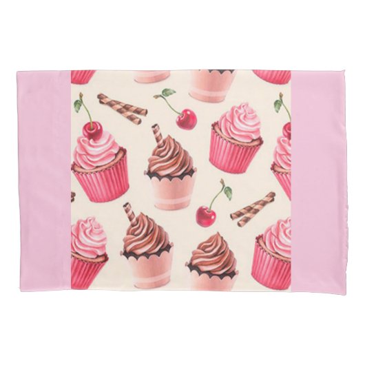 Cupcakes Kissenbezug (Vorderseite)