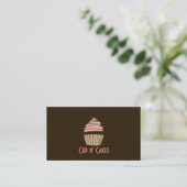 Cupcakes, Kuchen, Lebensmittel, Catering, Bäckerei Visitenkarte (Stehend Vorderseite)