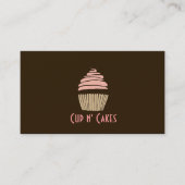 Cupcakes, Kuchen, Lebensmittel, Catering, Bäckerei Visitenkarte (Vorderseite)