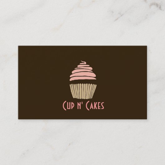 Cupcakes, Kuchen, Lebensmittel, Catering, Bäckerei Visitenkarte (Vorderseite)