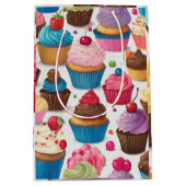 Cupcakes-Kunstwerk Mittlere Geschenktüte (Vorderseite)
