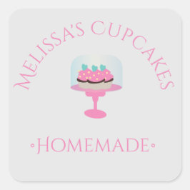 Cupcakes-Logo Aufkleber für hausgemachte Bäckereie