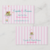 Cupcakes/Macarons-Visitenkarte Visitenkarte (Vorne/Hinten)