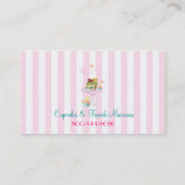 Cupcakes/Macarons-Visitenkarte Visitenkarte (Rückseite)