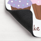 Cupcakes machen meinen Tag Mousepad (Ecke)