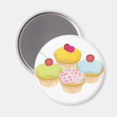 Cupcakes Magnet (Vorderseite/Rückseite)