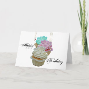 Cupcakes mit Bling! Karte