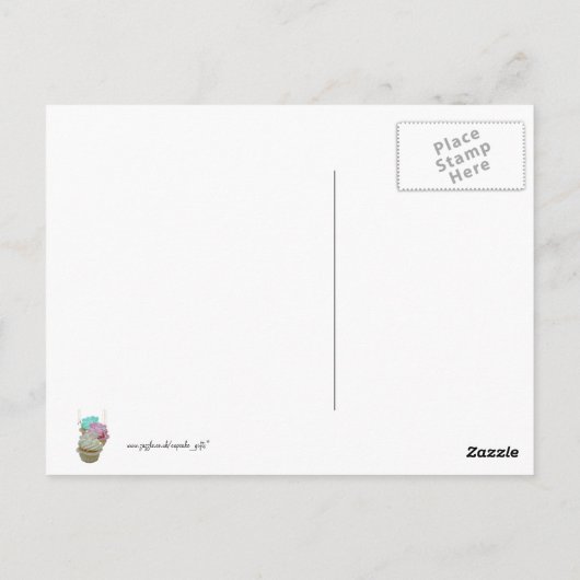 Cupcakes mit Bling! Postkarte (Rückseite)