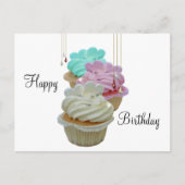 Cupcakes mit Bling! Postkarte (Vorderseite)